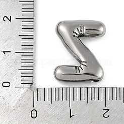 変色防止304ステンレススチールペンダント  文字Z  18.5x14.5x5mm  穴：2mm&nbsp;STAS-K256-25Z-P