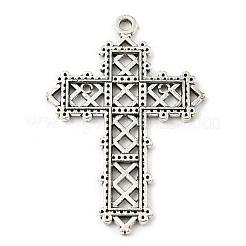 合金のチベット風チャーム  クロス  アンティークシルバー  39x27x2mm  穴：1.8mm  192個/ 500g&nbsp;PALLOY-P293-151
