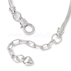 3 Pcs 3 Styles Alloy Snake Chain Charms Bracelets&nbsp;BJEW-JB11448
