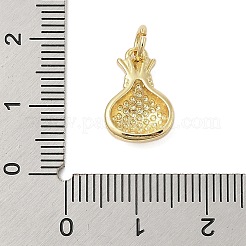 Lucky Bag Rack Plating Brass Pendants&nbsp;KK-Z074-33G