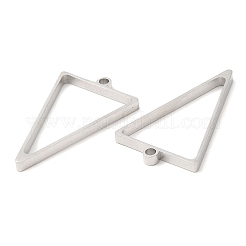 Non-Tarnish 304 Stainless Steel Open Back Bezel Triangle Pendants&nbsp;STAS-Z040-10P