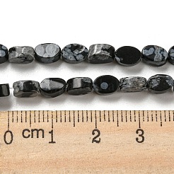 Natural Snowflake Obsidian Beads Strands&nbsp;G-M420-H11-03