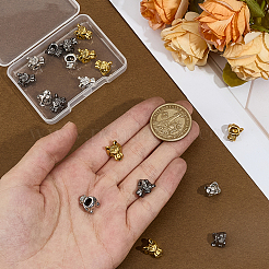 18Pcs 3 Colors Tibetan Style Alloy Beads&nbsp;FIND-OC0013-62
