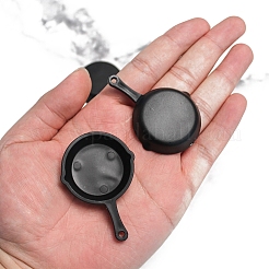 10Pcs Plastic Frying Pan Miniature Ornaments&nbsp;PW-WG6F097-01