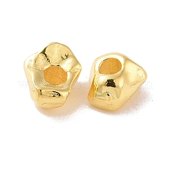 925スターリングシルバービーズ  ナゲット  18KGP本金メッキ  4x3x2mm  穴：1.2mm  約26個/3g&nbsp;LS-STER-D035-06G