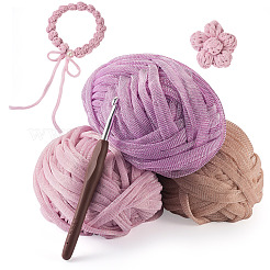 3 Skeins 3 Colors Polyester Yarn&nbsp;DIY-MB0002-06C