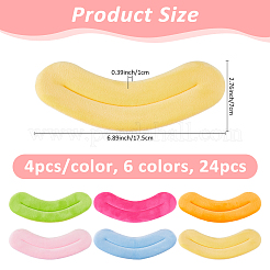 24Pcs 6 Colors Velvet Doll Lip&nbsp;DIY-FH0009-86