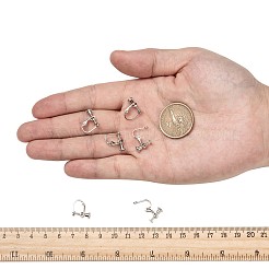 Brass Screw On Clip-on Earring Findings&nbsp;LS-KK-L164-02P