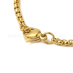 201 Stainless Steel Jesus Fish Cross Pendant Box Chain Necklaces&nbsp;NJEW-Q002-06G