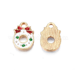 Rack Plating Alloy Enamel Pendants&nbsp;ENAM-N055-139