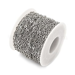 304 Stainless Steel Curb Chains&nbsp;CHS-B009-02A-P