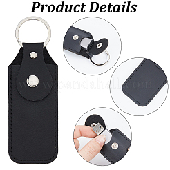 8Pcs PU Leather USB Drive Storage Case Keychain&nbsp;AJEW-CY0002-97