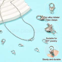 40Pcs 4 Styles Zinc Alloy Lobster Claw Clasps&nbsp;FIND-YW0012-93
