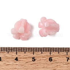 合成サンゴビーズ  染め  花  ピンク  11.5~12x11.5~12x12.5mm  穴：1.6mm&nbsp;CORA-K010-01C