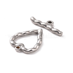 Non-Tarnish 304 Stainless Steel Toggle Clasps&nbsp;STAS-A067-01P