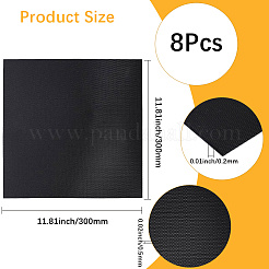 コンピューター用正方形 PVC 防塵ネット  ブラック  300x300x0.2mm&nbsp;AJEW-WH20059-01B