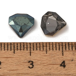 ガラスラインストーンカボション  フラットバック  多面カット  ダイヤモンド  ミックスカラー  8x8x2.6mm&nbsp;RGLA-G023-19