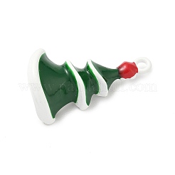 合金エナメルチャーム  クリスマス  クリスマスツリー  26x16x6.5mm  穴：1.8mm&nbsp;FIND-Z101-03F