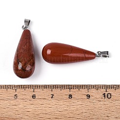 Natural Red Jasper Pendants&nbsp;G-N360-08P-03