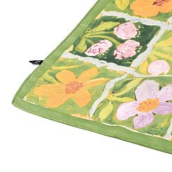 ポリエステル製花柄パッチワークスクエアスカーフ、シルクバンダナ  カラフル  665x650x0.5mm&nbsp;FB-CBA4B8E-04