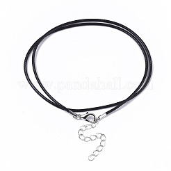 Waxed Cotton Cord Necklace Making&nbsp;MAK-S032-1.5mm-B01