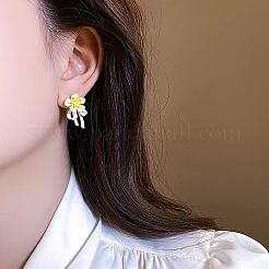 Alloy Flower Stud Earrings for Women&nbsp;WG441DE-01