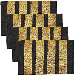 4Pcs Polyester Captain Epaulettes&nbsp;DIY-CY0002-91B