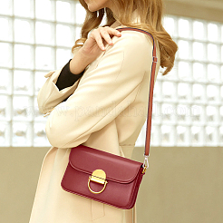 調節可能なレザーバッグストラップ  合金の留め金付き  シエナ  110x1.2cm&nbsp;DIY-WH0304-708B