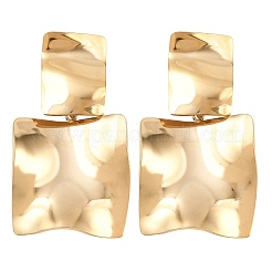 304 Stainless Steel Square Dangle Stud Earrings&nbsp;EJEW-K268-79A-G