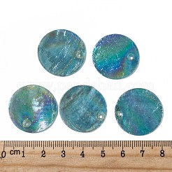 AB Color Plated Capiz Shell Pendants&nbsp;X-SSHEL-T008-01A