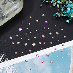 6 Style Glass Rhinestone Flat Back Cabochons&nbsp;RGLA-CA0001-08