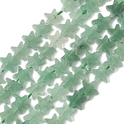 天然石グリーンアベンチュリンビーズ連売り  スター  6x6x2mm  穴：0.7mm  約72個/連  14.96''（38センチメートル）&nbsp;G-F817-A13-01