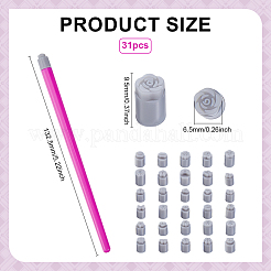 30Pcs Silicone Nail Art Stamp Pen Head&nbsp;AJEW-ME0001-38