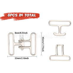 Alloy Snap Lock Clasps&nbsp;FIND-CA0008-42B-P