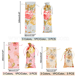 9Pcs 9 Style Silk Pouches&nbsp;ABAG-GA0001-10