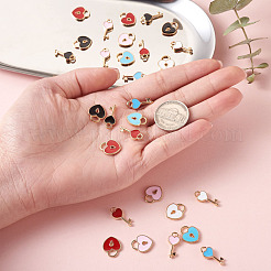 Alloy Enamel Pendants&nbsp;ENAM-TA0002-22
