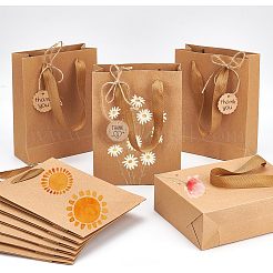Rectangle Kraft Paper Bags with Handle&nbsp;CARB-NB0001-05
