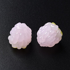 手作りランプワークビーズ  ラズベリー  ピンク  18~20x14~17mm&nbsp;LAMP-T011-14B