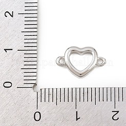 Brass Heart Ring Connector Charms&nbsp;KK-Z132-22P