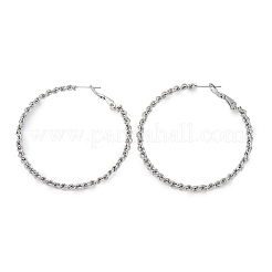 304 Stainless Steel Hoop Earrings&nbsp;EJEW-S250-02B-P