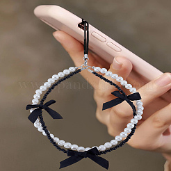 1Pc Nylon & Acylic Imitation Pearl & Alloy Mobile Straps&nbsp;HJEW-LP0001-62
