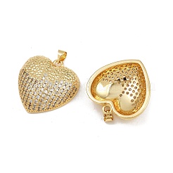 Brass Micro Pave Cubic Zirconia Pendants&nbsp;KK-C132-03H-G