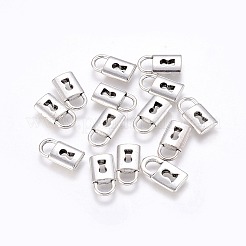 合金のチベット風チャーム  南京錠  カドミウムフリー＆ニッケルフリー＆鉛フリー  アンティークシルバー  14x7.5x3.5mm  穴：4mm&nbsp;TIBEP-A12053-FF-1