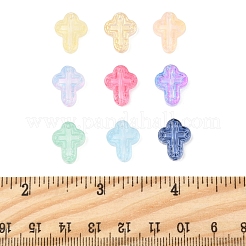 120Pcs 9 Colors Transparent Spray Paint Glass Beads&nbsp;GLAA-FS0002-12C