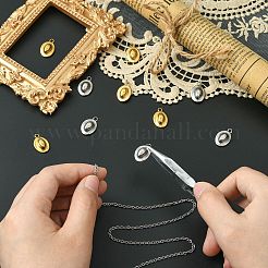 10個2色304ステンレスペンダント  帽子チャーム  ミックスカラー  17x11x5mm  穴：2mm  5個/カラー&nbsp;STAS-CJ0002-92