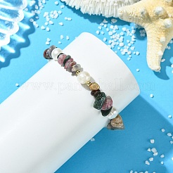 Brass Enamel Fish Charm Bracelets&nbsp;BJEW-JB14062-03