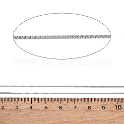 304ステンレススチールカーブチェーン  ハンダ付け  ステンレス鋼色  1mm&nbsp;CHS-M009-11P-03
