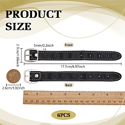 Black PU Leather Starp Belts Accessories&nbsp;PURS-WH0009-002P