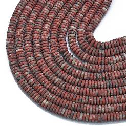 Frosted Natural Sesame Jasper Beads Strands&nbsp;G-K389-C04-01