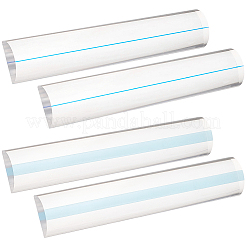 4Pcs 2 Styles Acrylic Magnifying Glass Ruler for Reading&nbsp;OFST-FG0001-02A